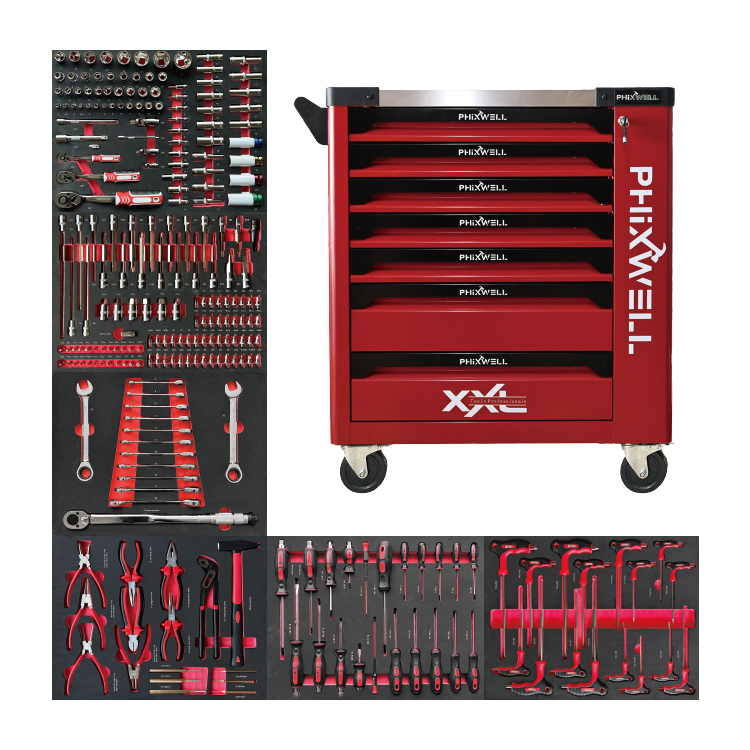 719503 PHIXWELL 249 chiếc Bộ dụng cụ tủ dụng cụ