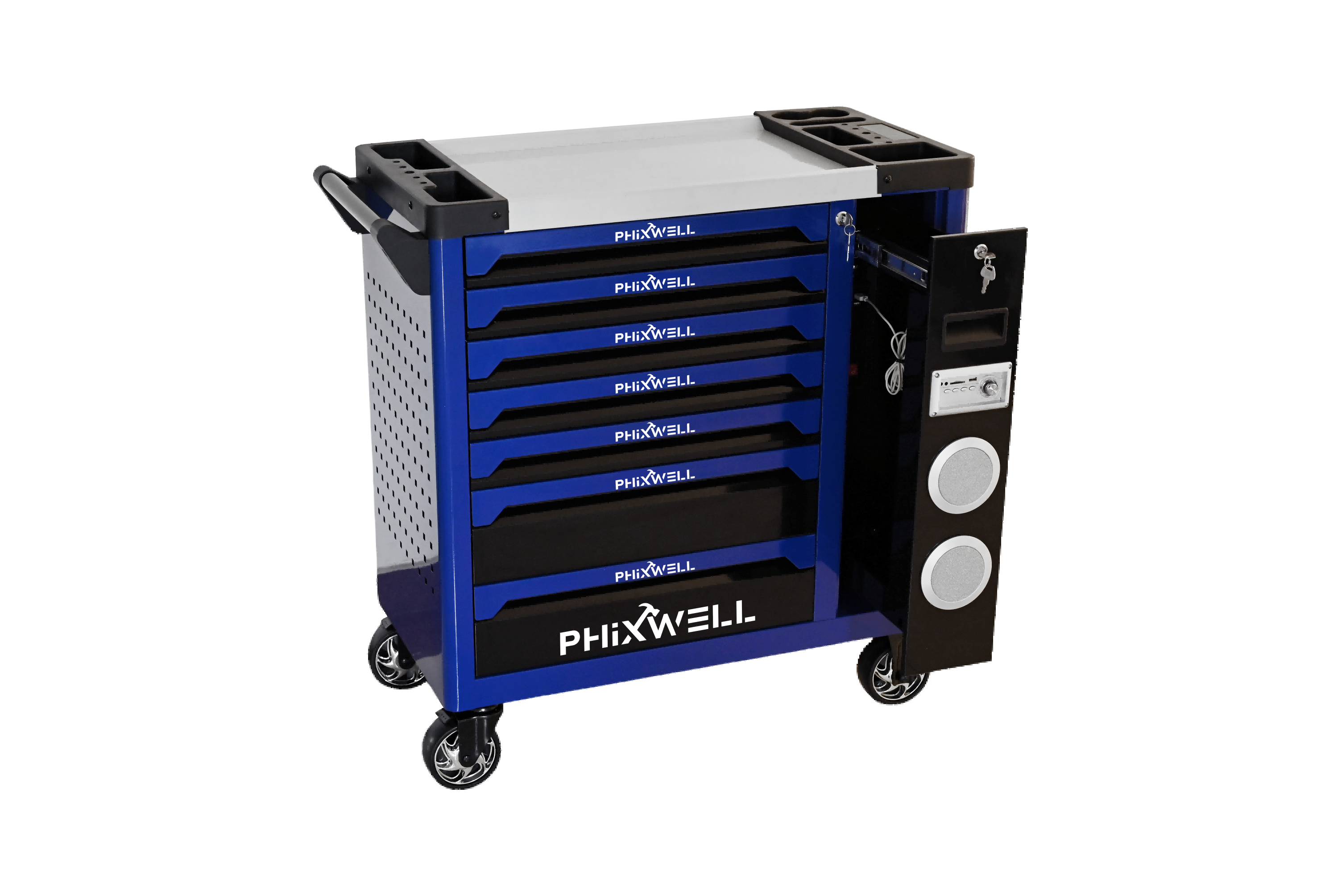 719512 Tủ đựng dụng cụ mẫu mới PHIXWELL có loa