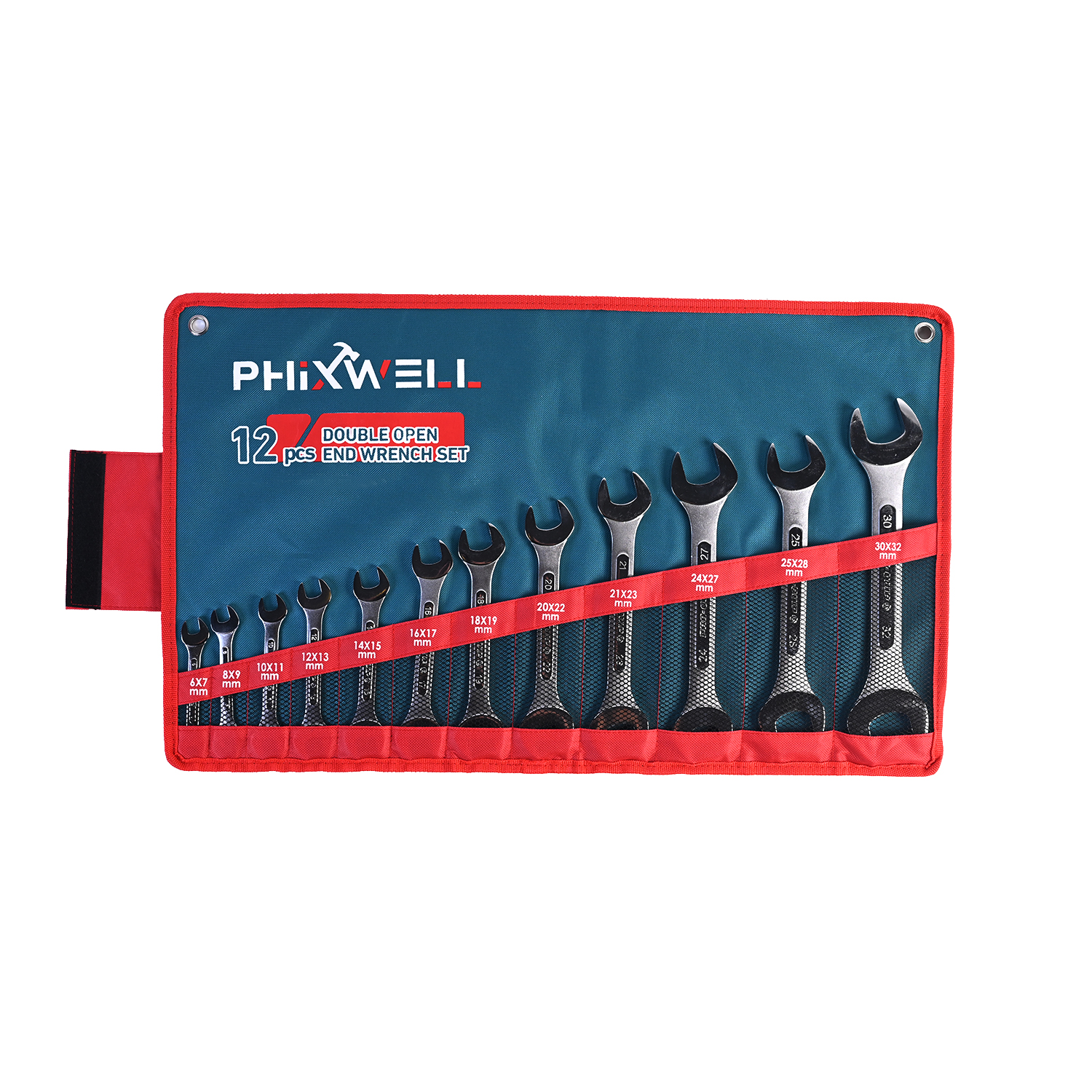 717534 Bộ cờ lê gân 2 đầu PHIXWELL 12 CÁI